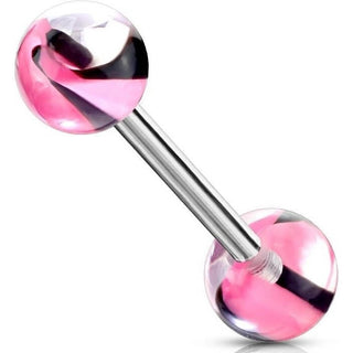 Barbell Acryl Marmor Muster Kugel
