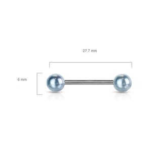 Barbell Acryl Kugel Perle