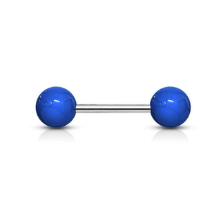 Barbell Acryl Einfarbig Kugel