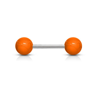 Barbell Acryl Einfarbig Kugel