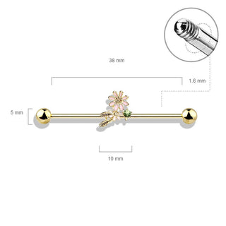 Industrial Barbell Blume Blatt