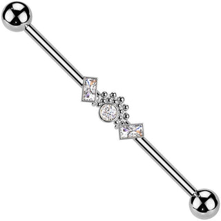 Industrial Barbell Zirkonias Kugel Cluster