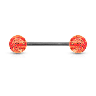 Barbell Acryl Glitzer Kugel