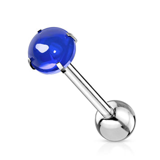 Zungenpiercing Cabochon Stein