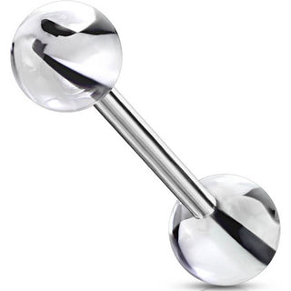 Barbell Acryl Marmormuster Kugel