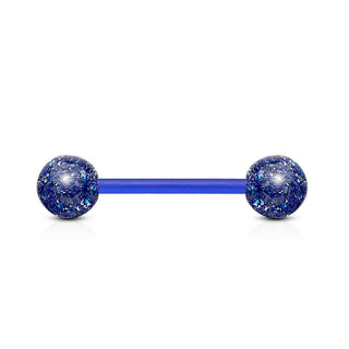 Barbell Acryl Ultra Glitzer Kugel