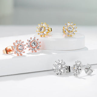 Silber 925 Blume Zirkonia