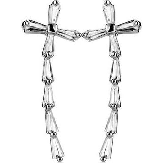 Ear Crawler Kreuz Zirkonia