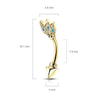 Augenbrauenpiercing Pfeil