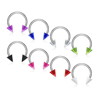Hufeisen Piercing Acryl Stachel