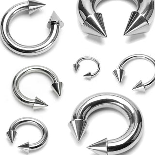 Hufeisen Piercing Stachel Silber