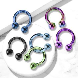 Hufeisen Piercing Kugel