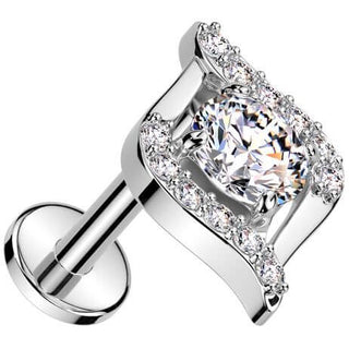Labret Horusauge Zirkonia Push-In