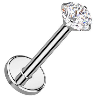 Titan Labret Zirkonia Krappenfassung Push-In