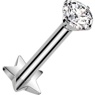 Titan Labret Zirkonia Stern Base Push-In