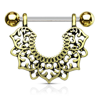 Nippelpiercing Blumenkranz beweglich