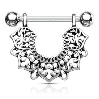 Nippelpiercing Blumenkranz beweglich