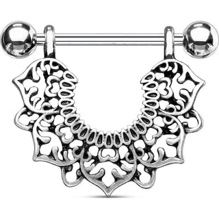 Nippelpiercing Blumenkranz beweglich