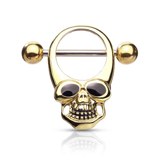 Nippelpiercing Totenkopf