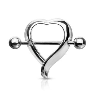 Nippelpiercing Herz