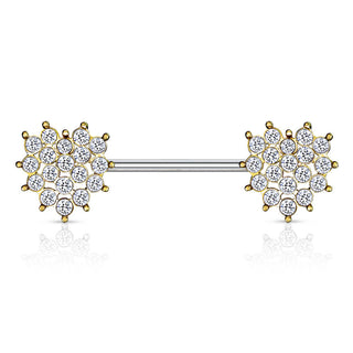 Nippelpiercing Herz Zirkonia