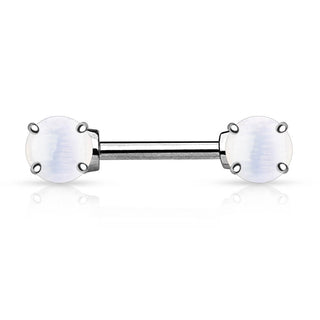 Nippelpiercing Halbedelsteine Silber
