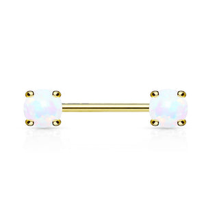 Nippelpiercing Opal Gold PVD