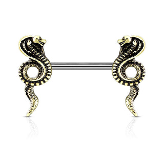 Nippelpiercing Kobra