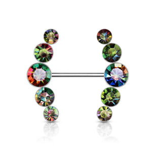 Nippelpiercing 5 Zirkonia