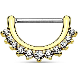 Nippelpiercing Zirkonia Clicker