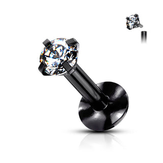 Labret Zirkonia Titan PVD Innengewinde