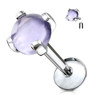 Labret Halbedelstein Innengewinde