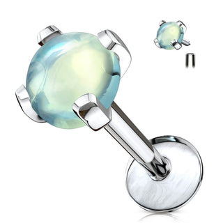 Labret Halbedelstein Innengewinde