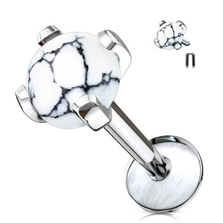 Labret Halbedelstein Innengewinde