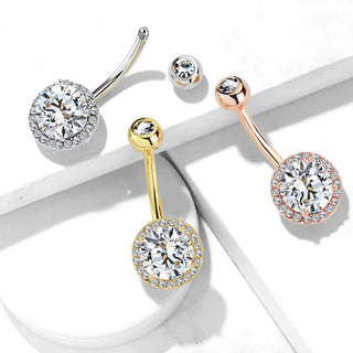 Bauchnabelpiercing Zirkonia Rund