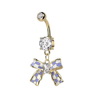 Bauchnabelpiercing Schleife beweglich Zirkonia