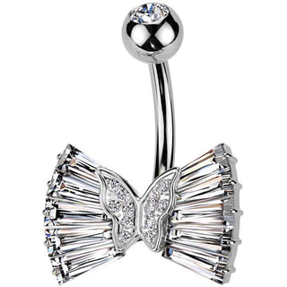 Bauchnabelpiercing Masche Zirkonia