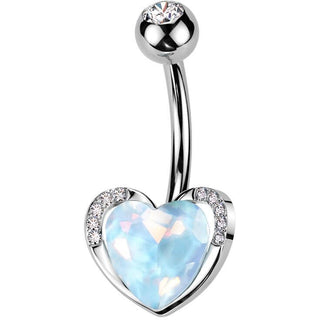 Bauchnabelpiercing Herz Zirkonia