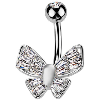 Bauchnabelpiercing Schmetterling Zirkonia