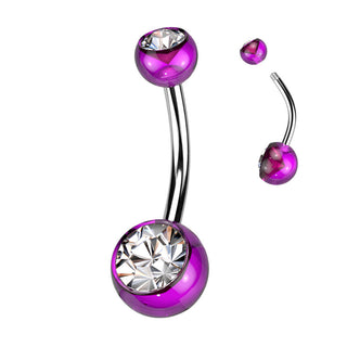 Bauchnabelpiercing Zirkonia Kugel