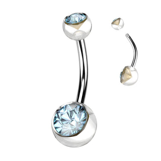 Bauchnabelpiercing Zirkonia Kugel
