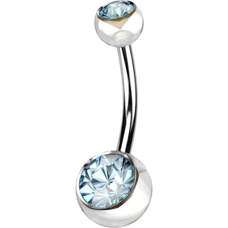 Bauchnabelpiercing Zirkonia Kugel