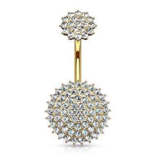 Bauchnabelpiercing Kugel Zirkonia Innengewinde