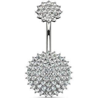 Bauchnabelpiercing Kugel Zirkonia Innengewinde