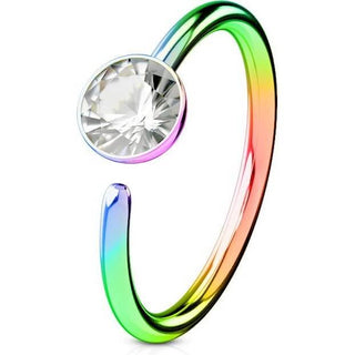 Ring Zirkonia Titan PVD Biegbar