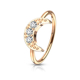 Ring Mond Zirkonia Biegbar