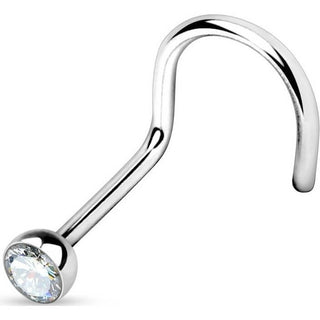 Nasenstecker Zirkonia Silber