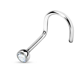 Nasenstecker Zirkonia Silber