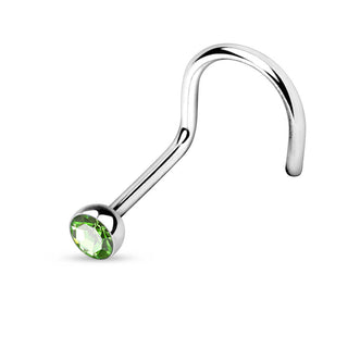 Nasenstecker Zirkonia Silber
