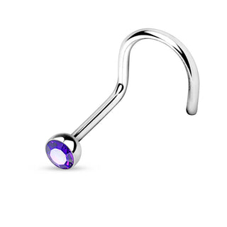 Nasenstecker Zirkonia Silber